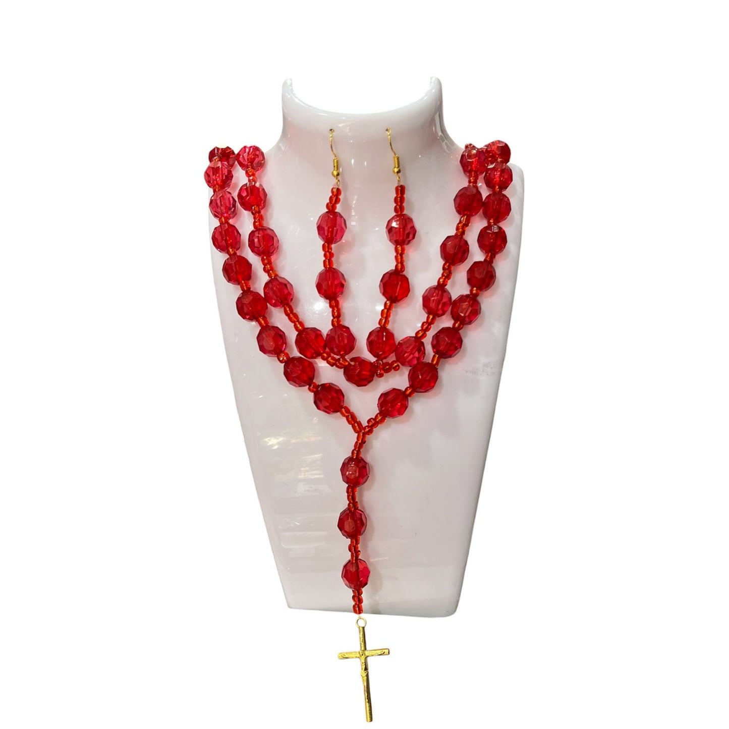 COLLAR ROJO CON ARO