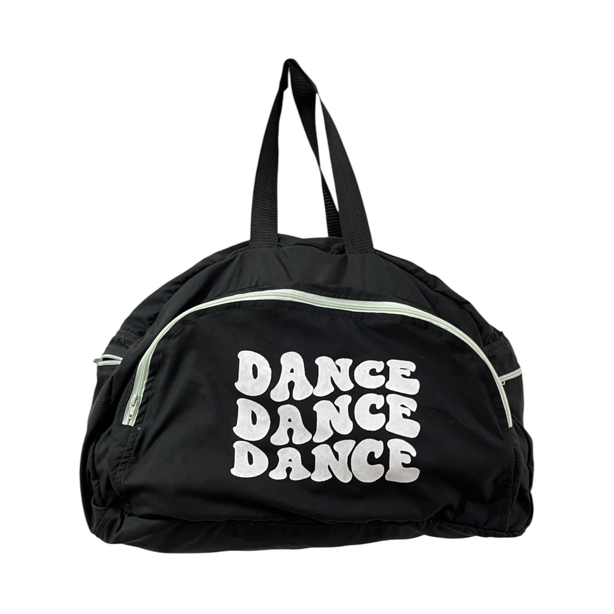 BOLSO DANCE NEGRO CON VERDE AGUA