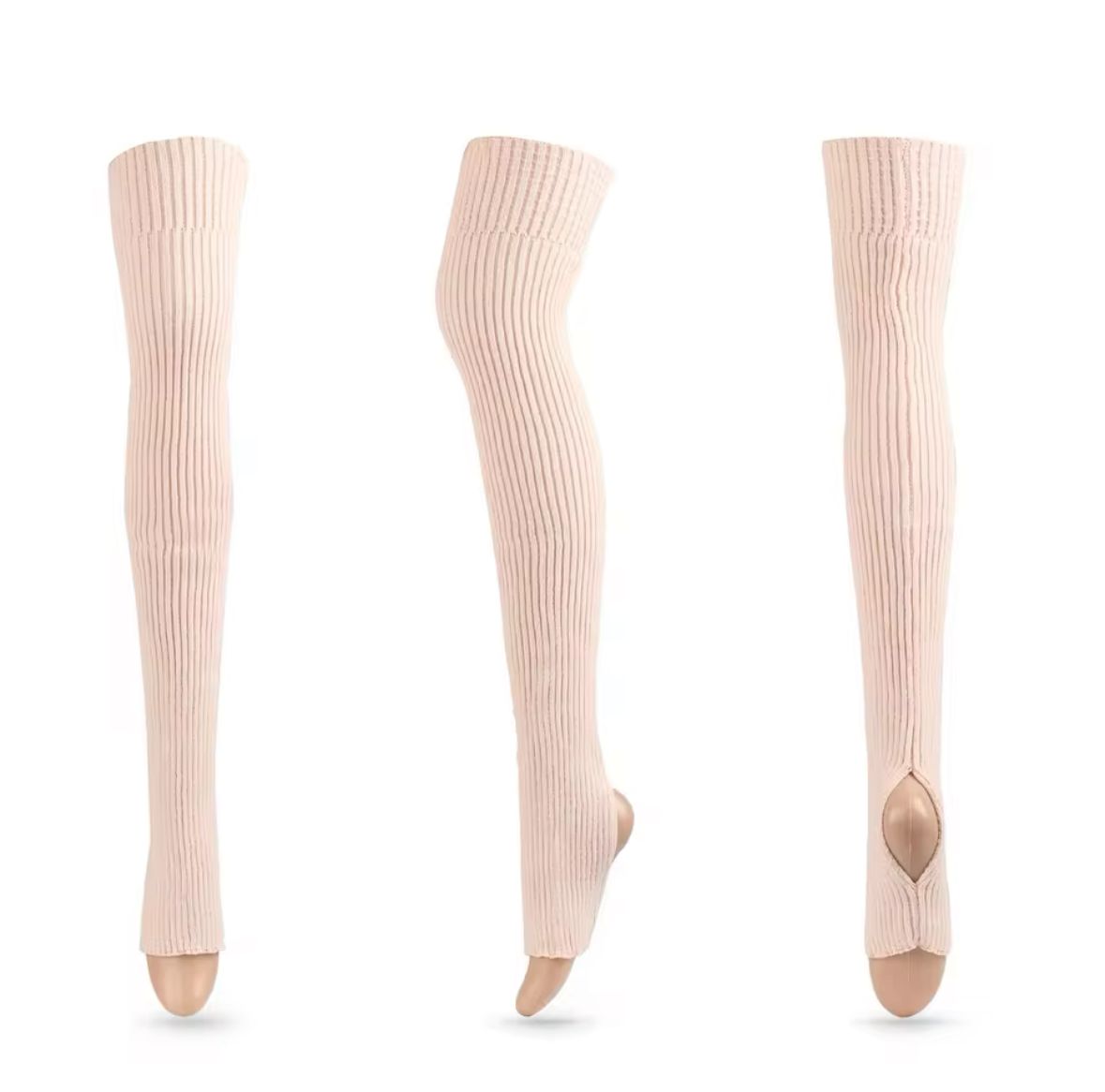 POLAINA DE LANA ROSA