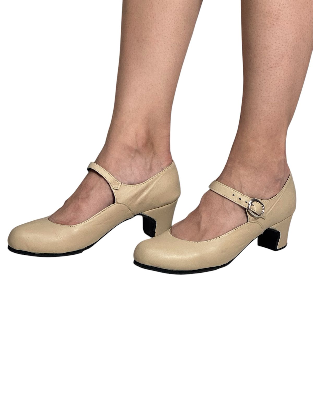 Zapato de Español Nacional NEGRO Y BEIGE