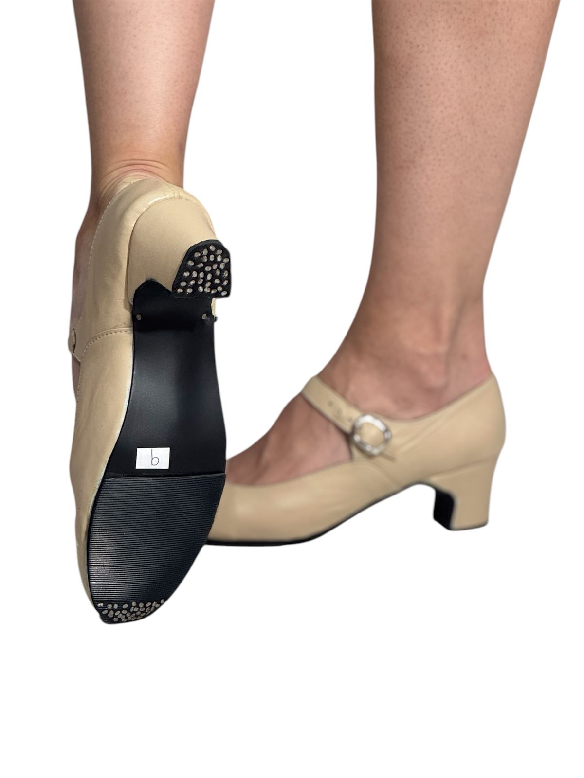 Zapato de Español Nacional NEGRO Y BEIGE
