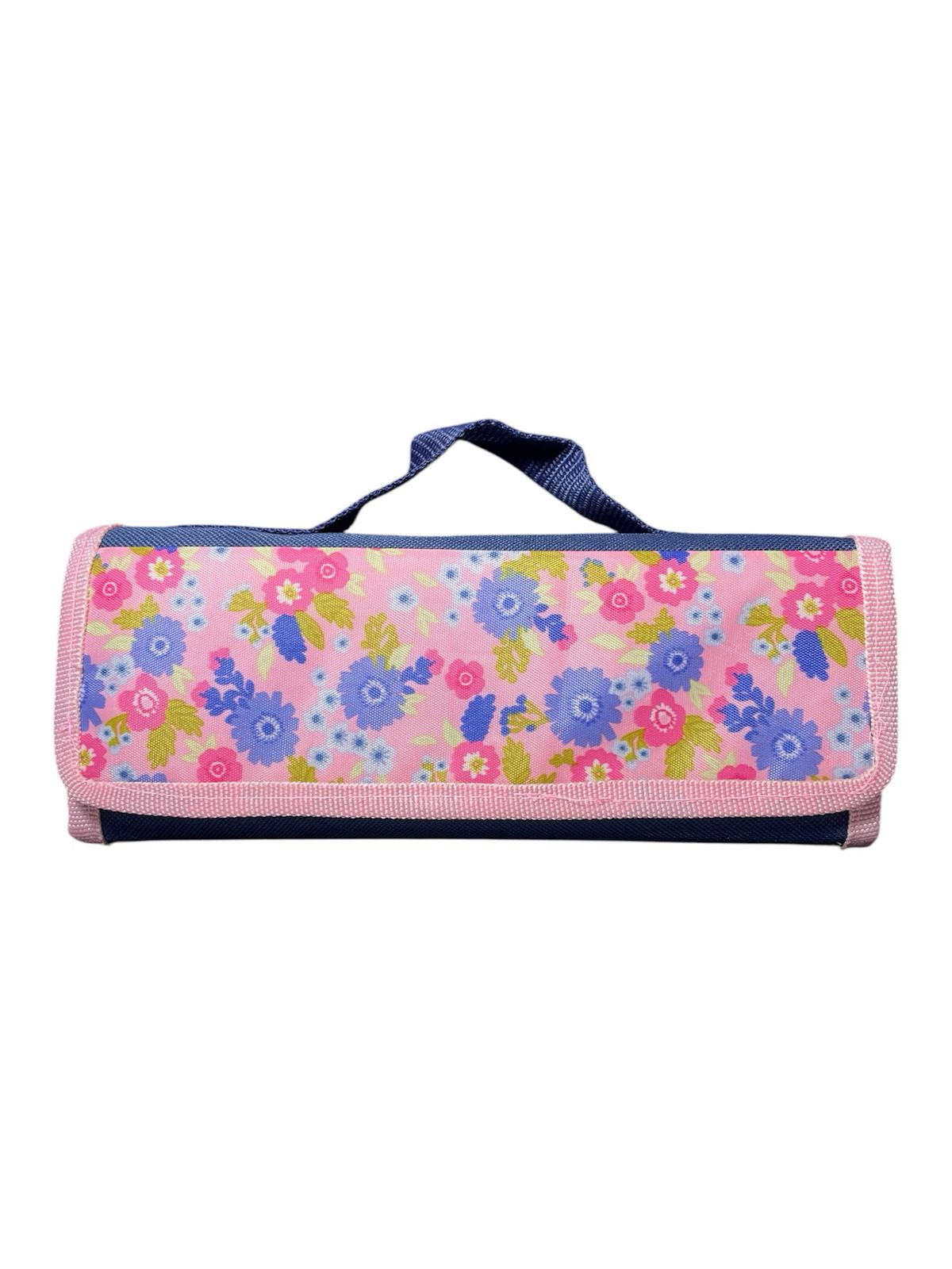 NECESER BALLET AZUL CON ESTAMPADO FLOREADO