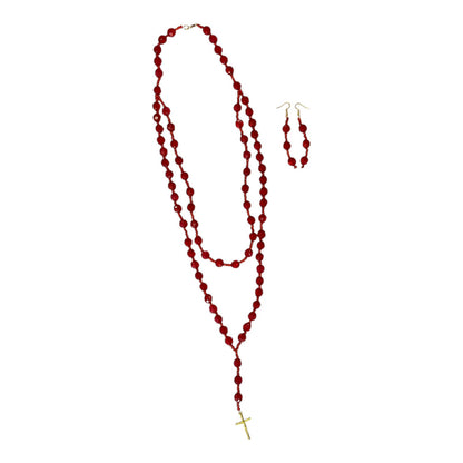 COLLAR ROJO CON ARO