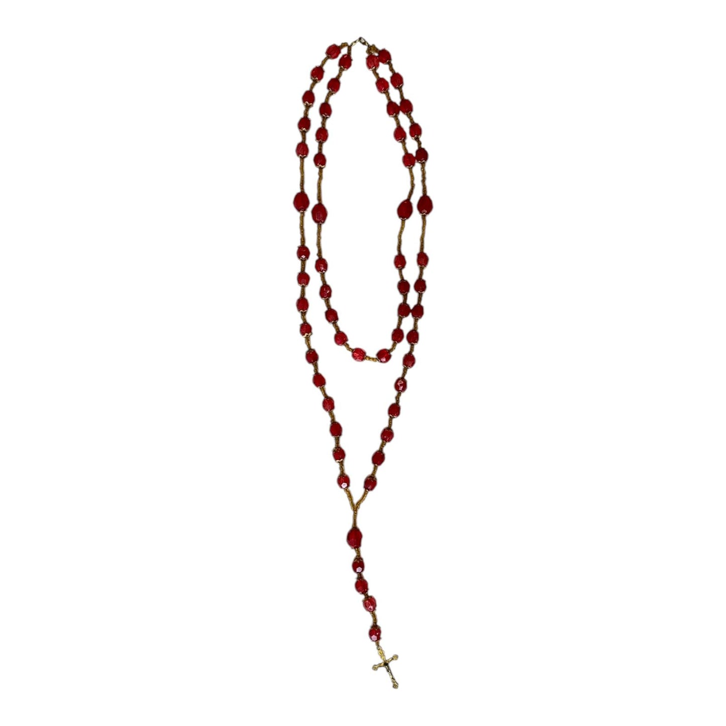 COLLAR DOBLE ROJO