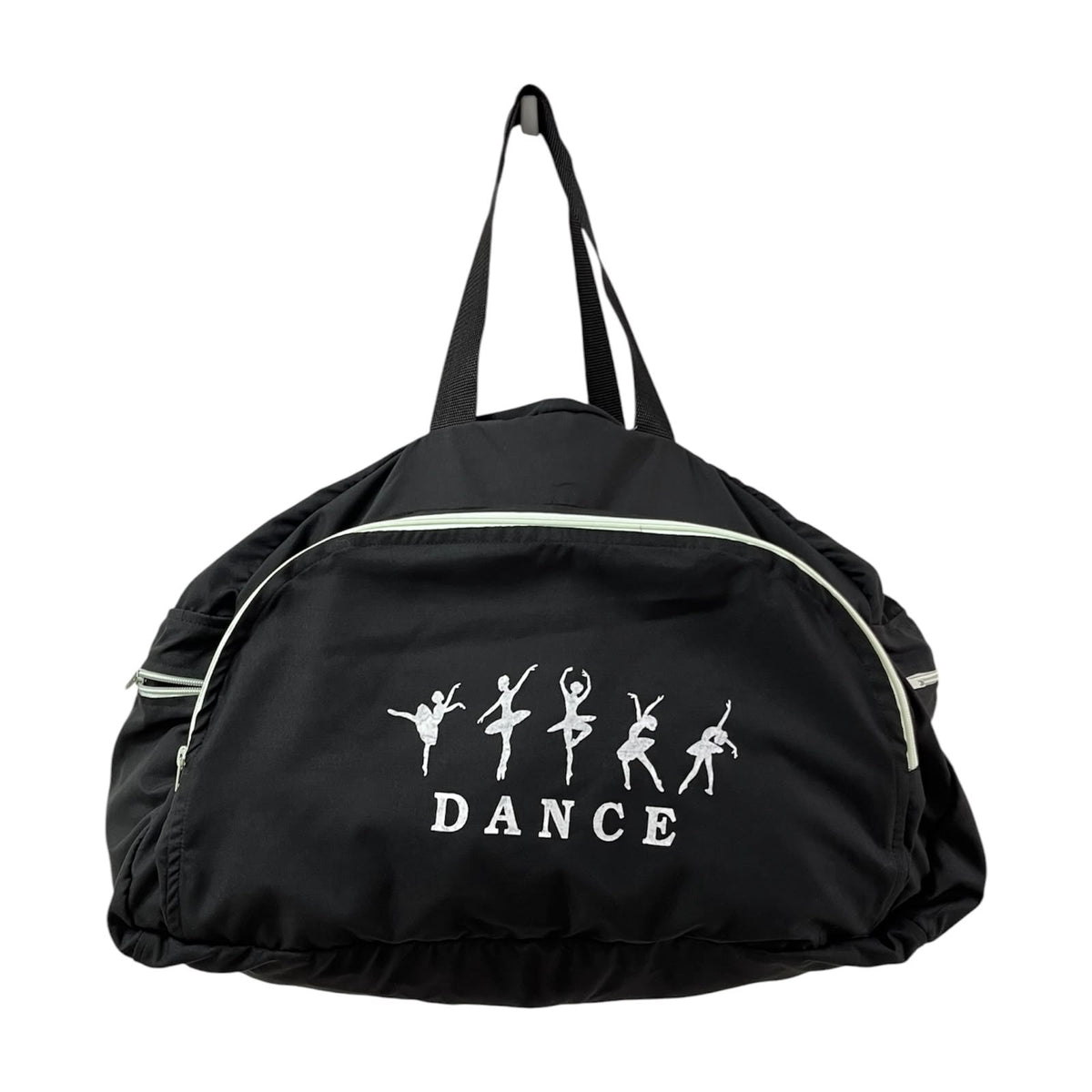 BOLSO SILUETA NEGRO CON VERDE AGUA