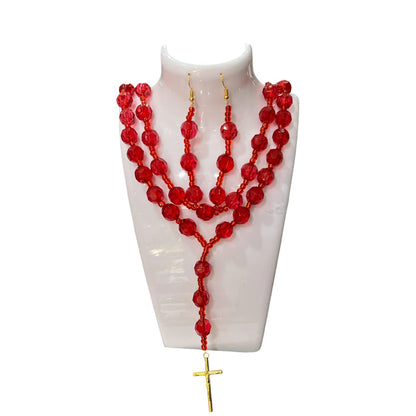 COLLAR ROJO CON ARO