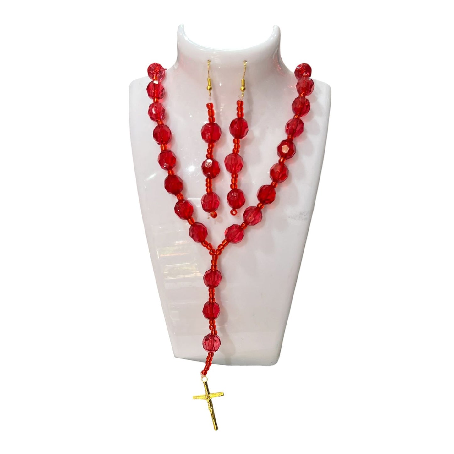 COLLAR ROJO CON ARO