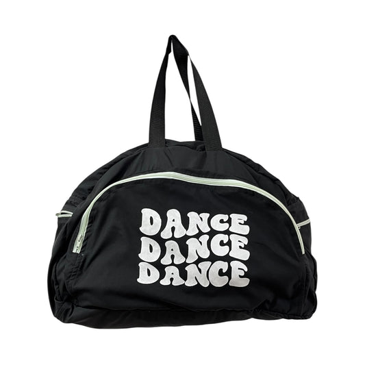 BOLSO DANCE NEGRO CON VERDE AGUA