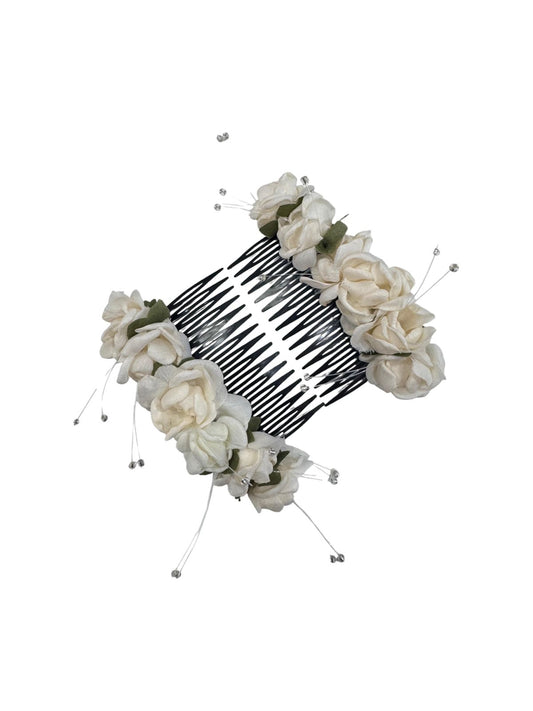 PEINETA FLOR BLANCA