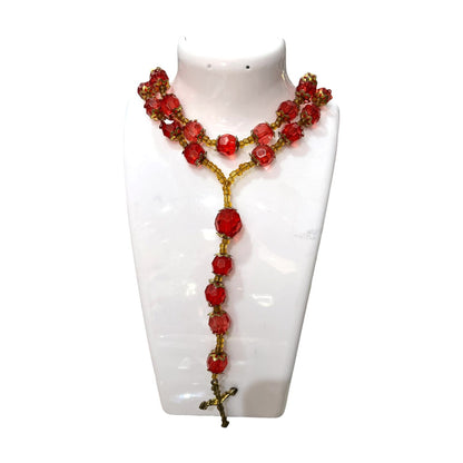 COLLAR DOBLE ROJO