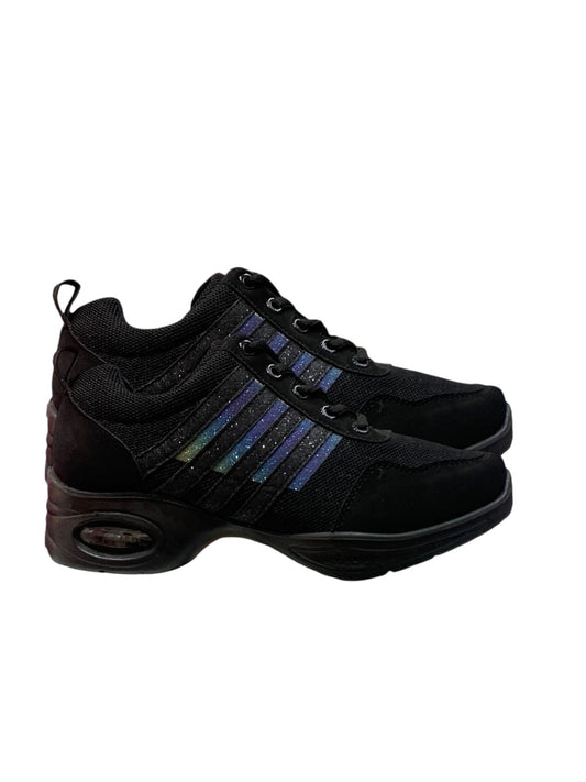 TENIS NEGRO BRILLOSO