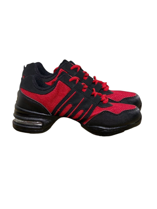 TENIS ROJO CON NEGRO