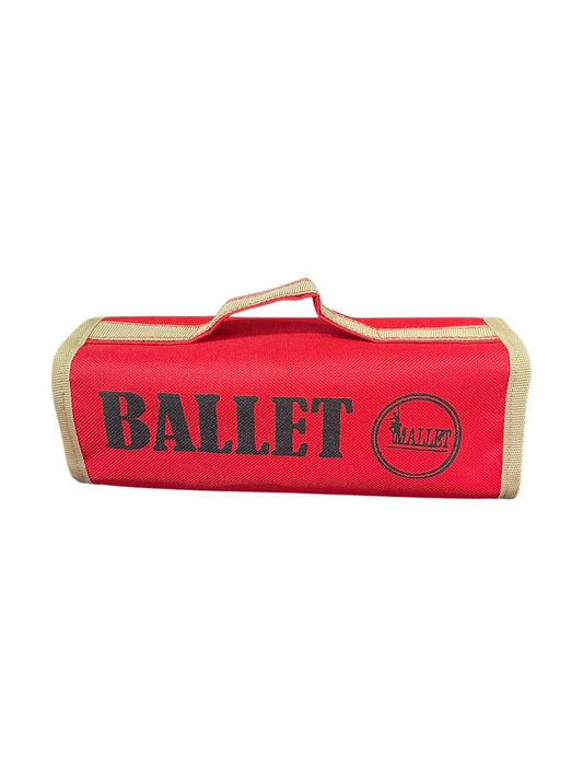 Neceser Ballet Rojo borde beige