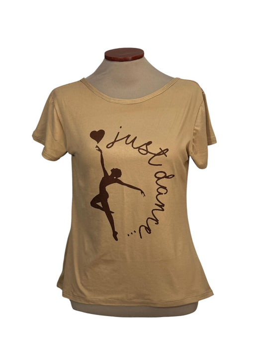 REMERA BEIGE JUST DANCE