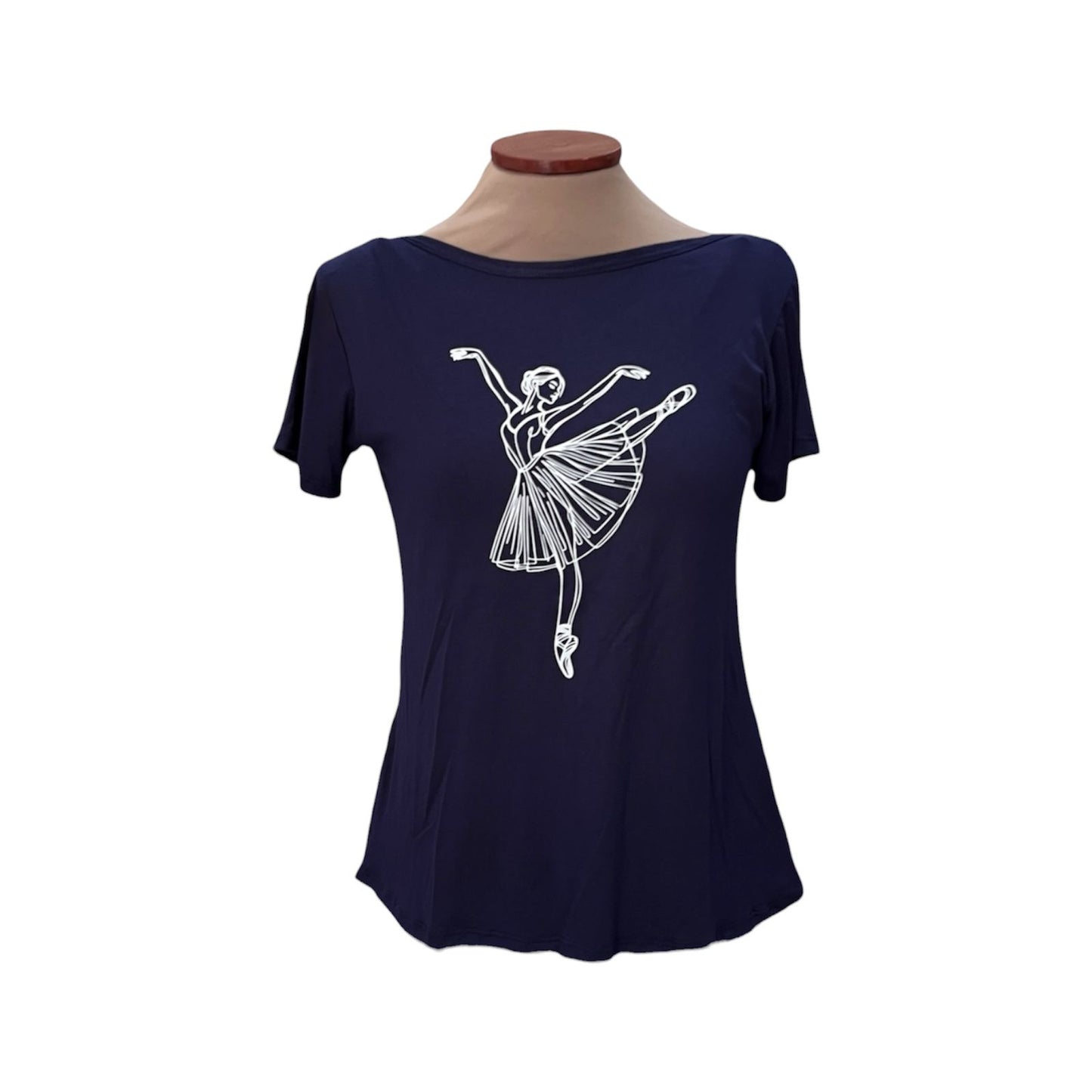 REMERA AZUL BAILARINA