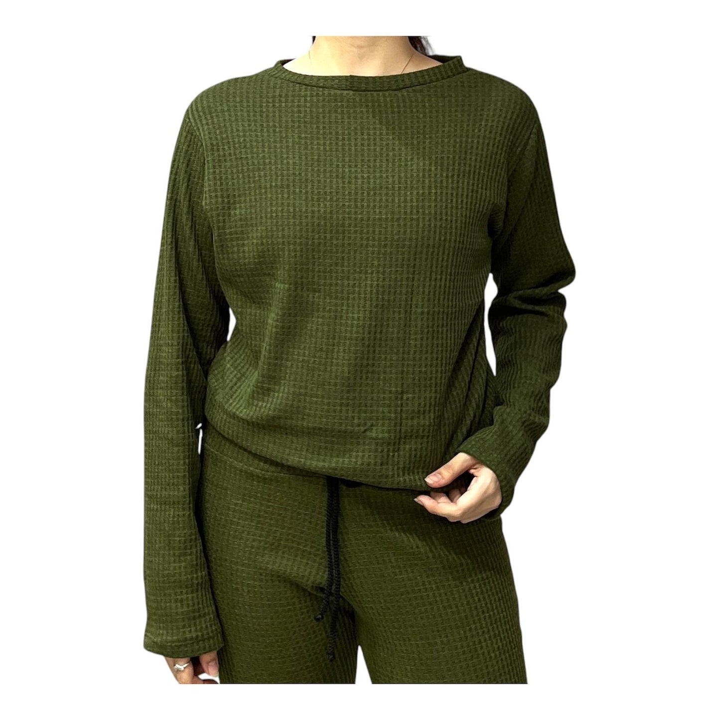 CONJUNTO VERDE DE LANILLA
