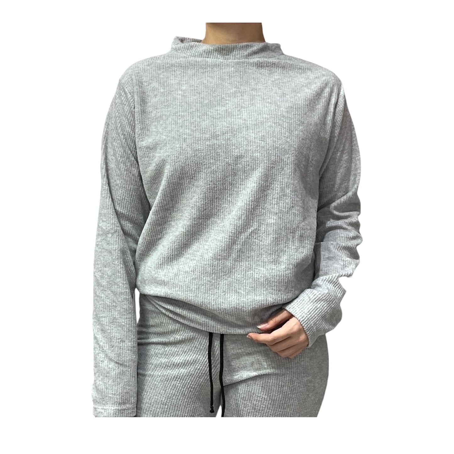 SWEATER GRIS CLARO DE LANILLA