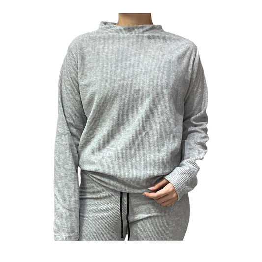 SWEATER GRIS CLARO DE LANILLA