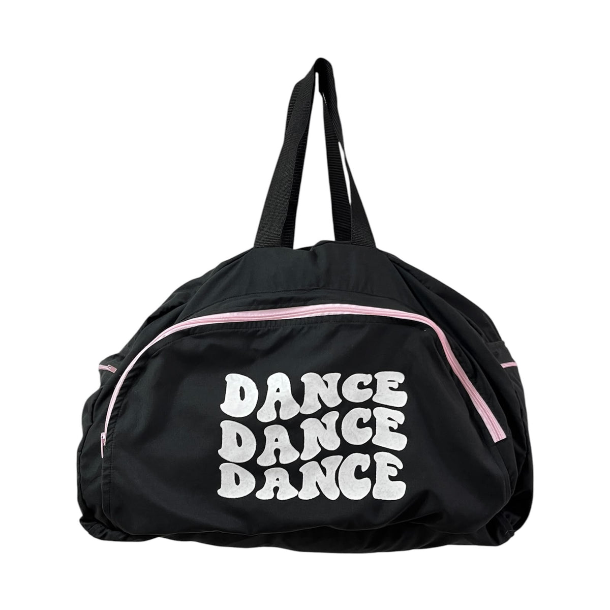 BOLSO DANCE NEGRO CON ROSA