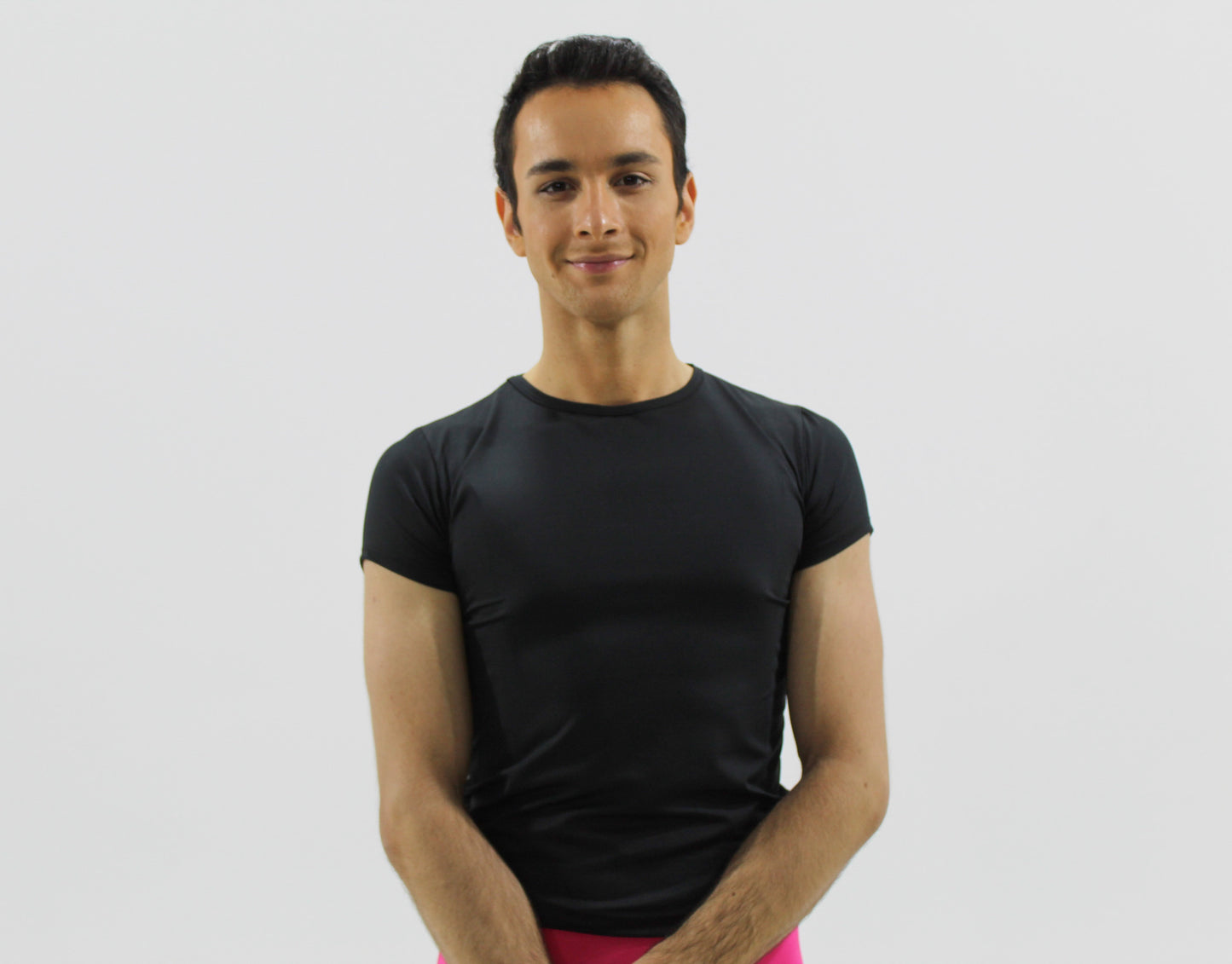 Remera de Lycra Negra/Blanca